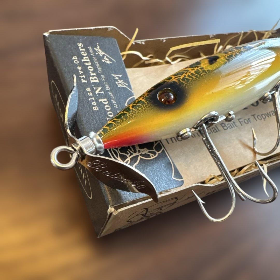 Balsa 50 W Prop Shiner Fishing Lure Topwater Hard Bait Tackle Japan