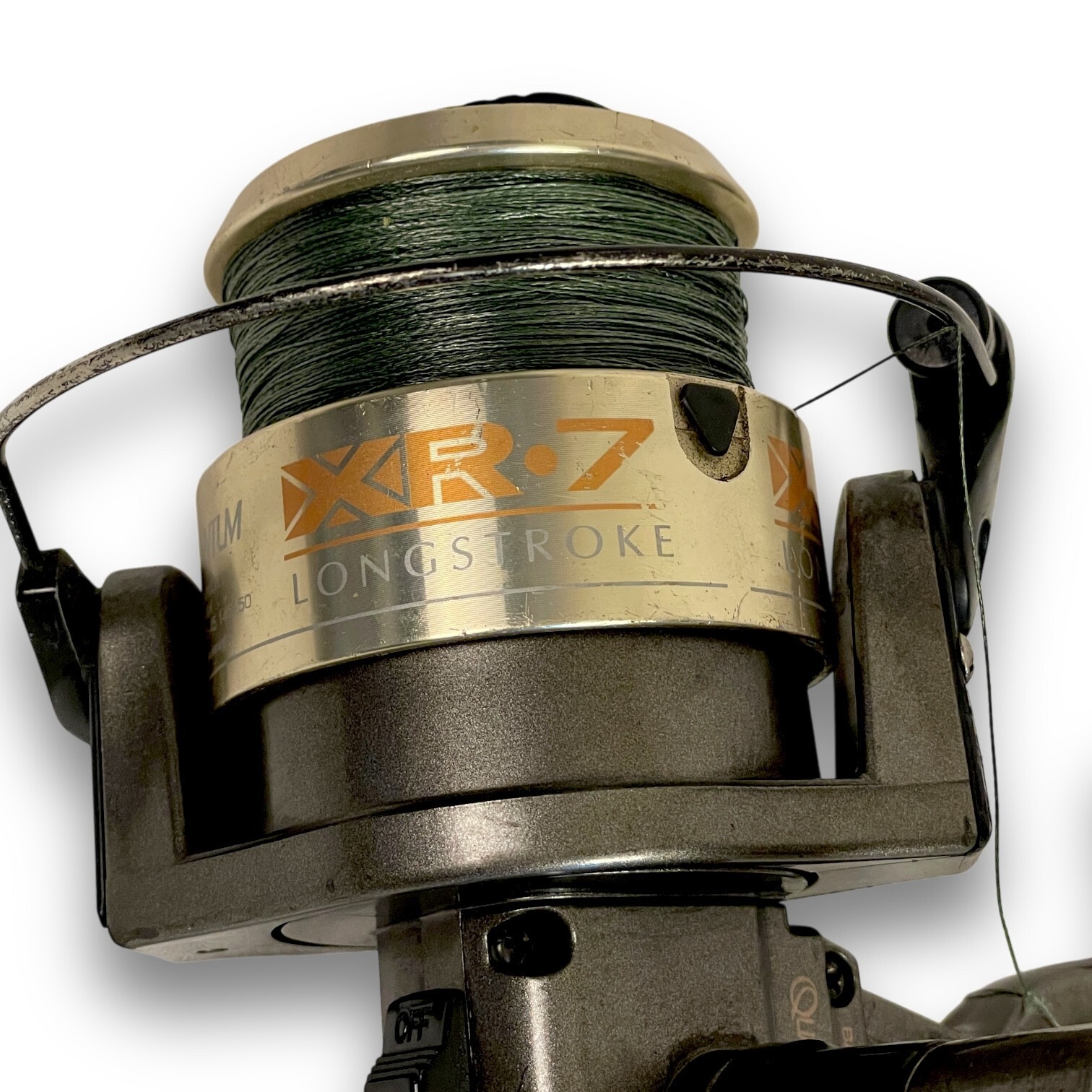 Vintage Zebco Quantum Long Stroke XR-7 Spinning Fishing Reel XR7