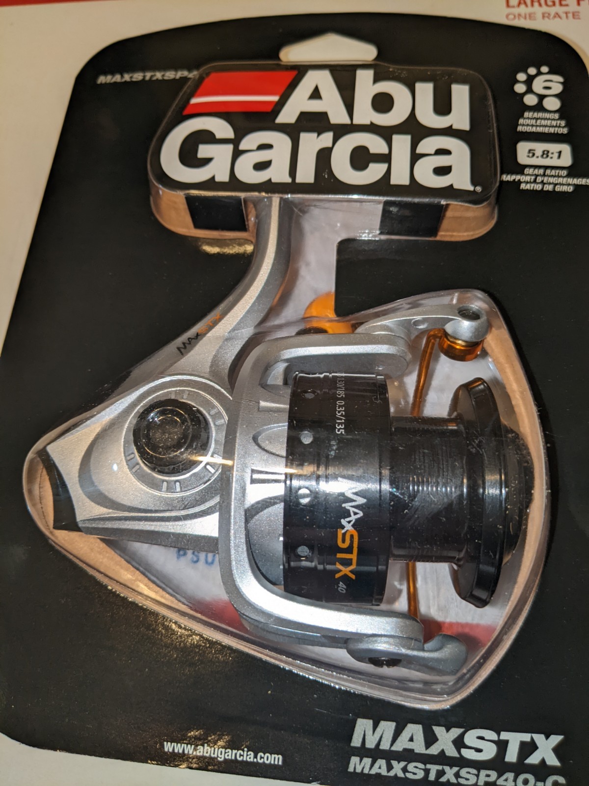 Abu Garcia Max STX Spin Spinning Reel – 5.8:1 – 40 Size MAXSTXSP40 NEW SEALED