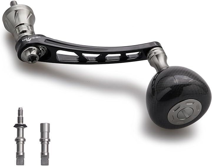 NEW SHIMANO HEIGHTEN 65 70mm Adjustable Reel Handle with 36mm Carbon Knob Japan