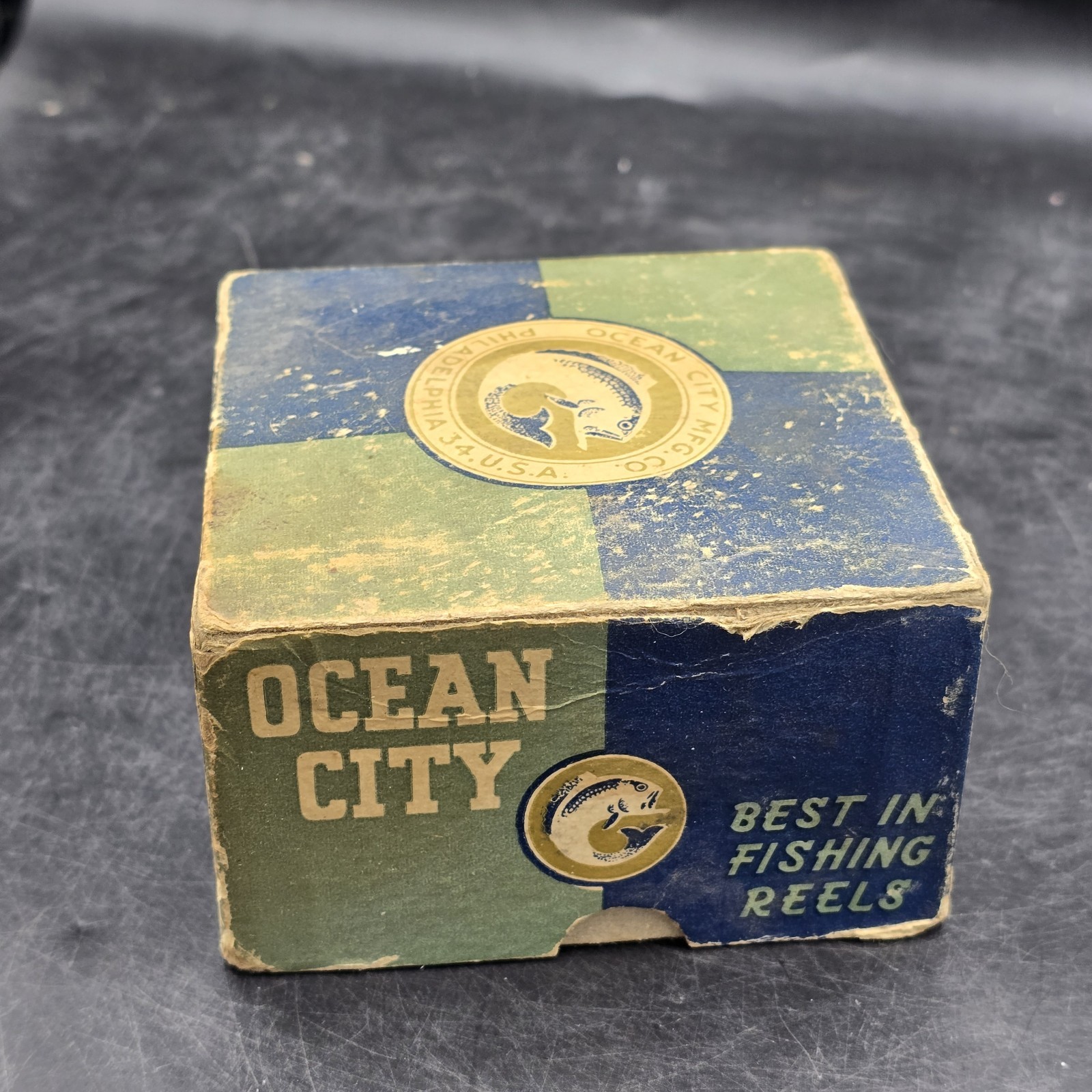 Vintage Ocean City No. 36 Fly Fishing Reel Philadelphia USA-Box and Instructions