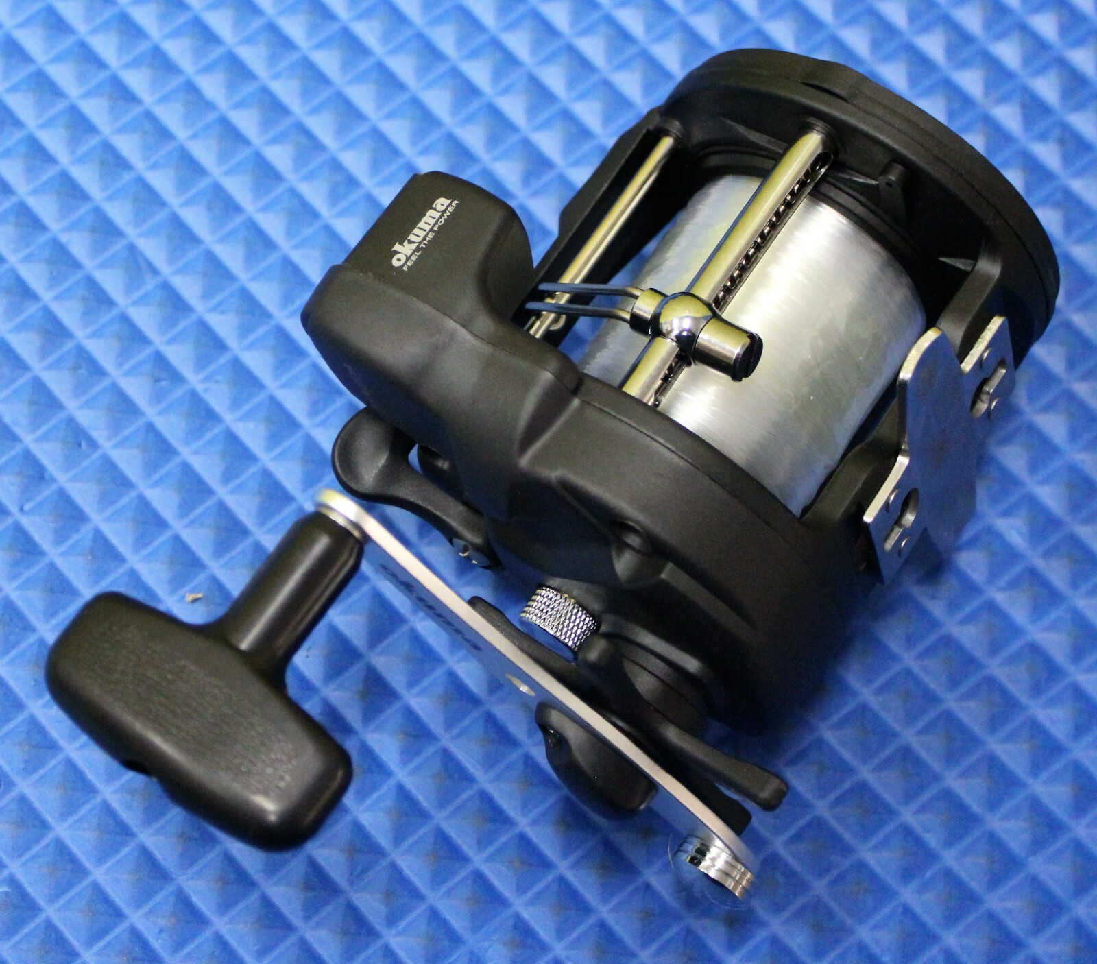 Okuma Magda Line Counter Trolling Reel Pre-Spooled w/17lb/570yd Mono MA 45D 4PK