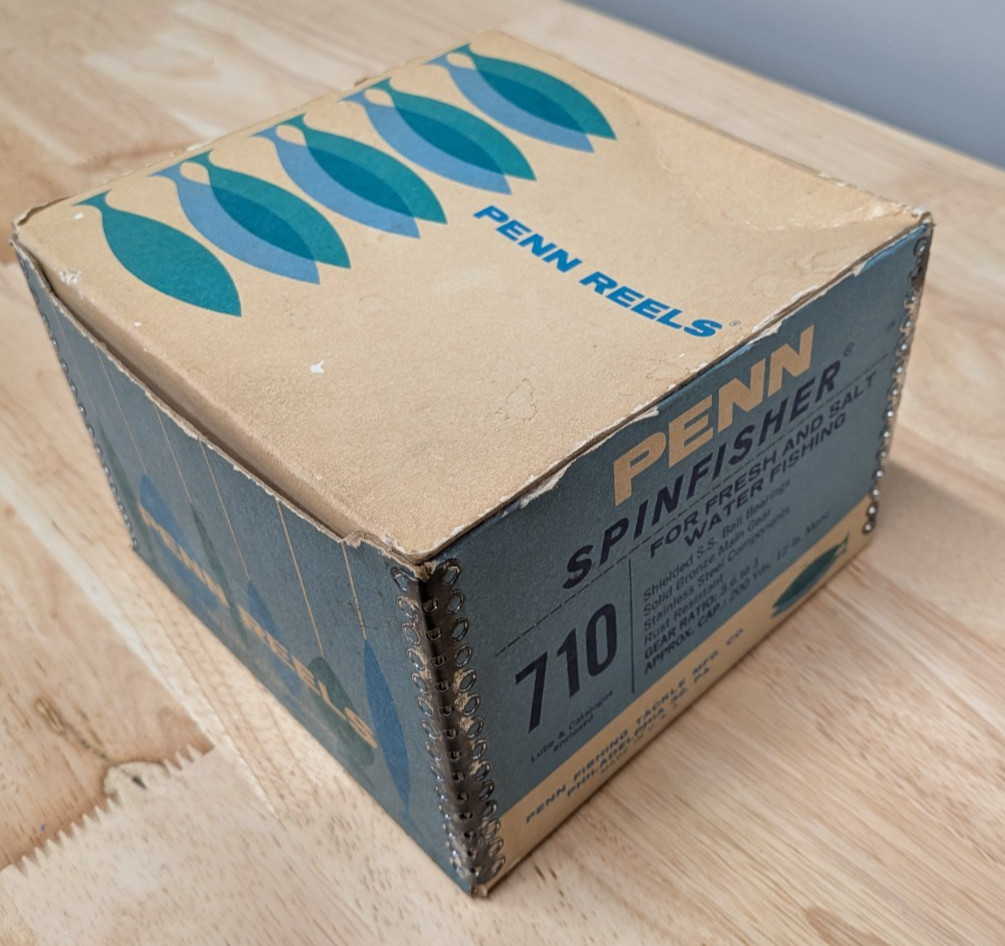 Vintage Penn Spinfisher 710 Spinning Reel w/ Original Box & Manual – Made USA