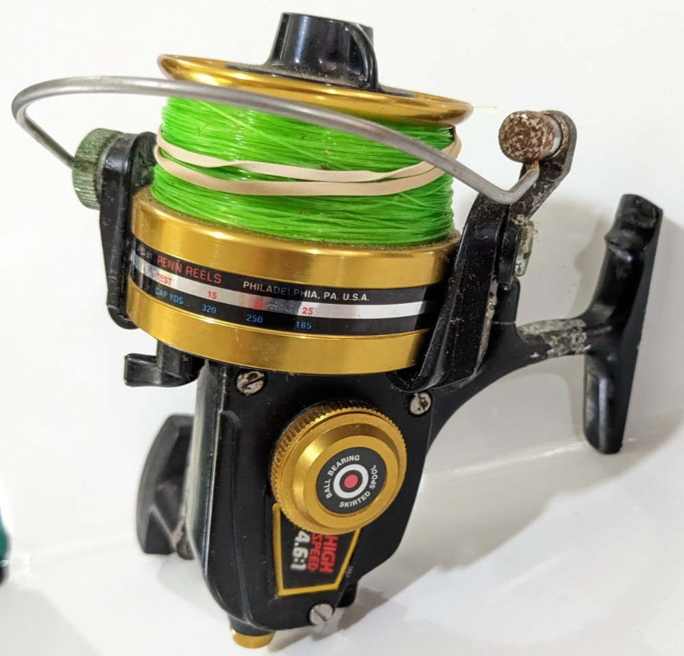 Penn 7500ss Spinning Reel Saltwater Surf Looks Rough but Works Great USA Made
