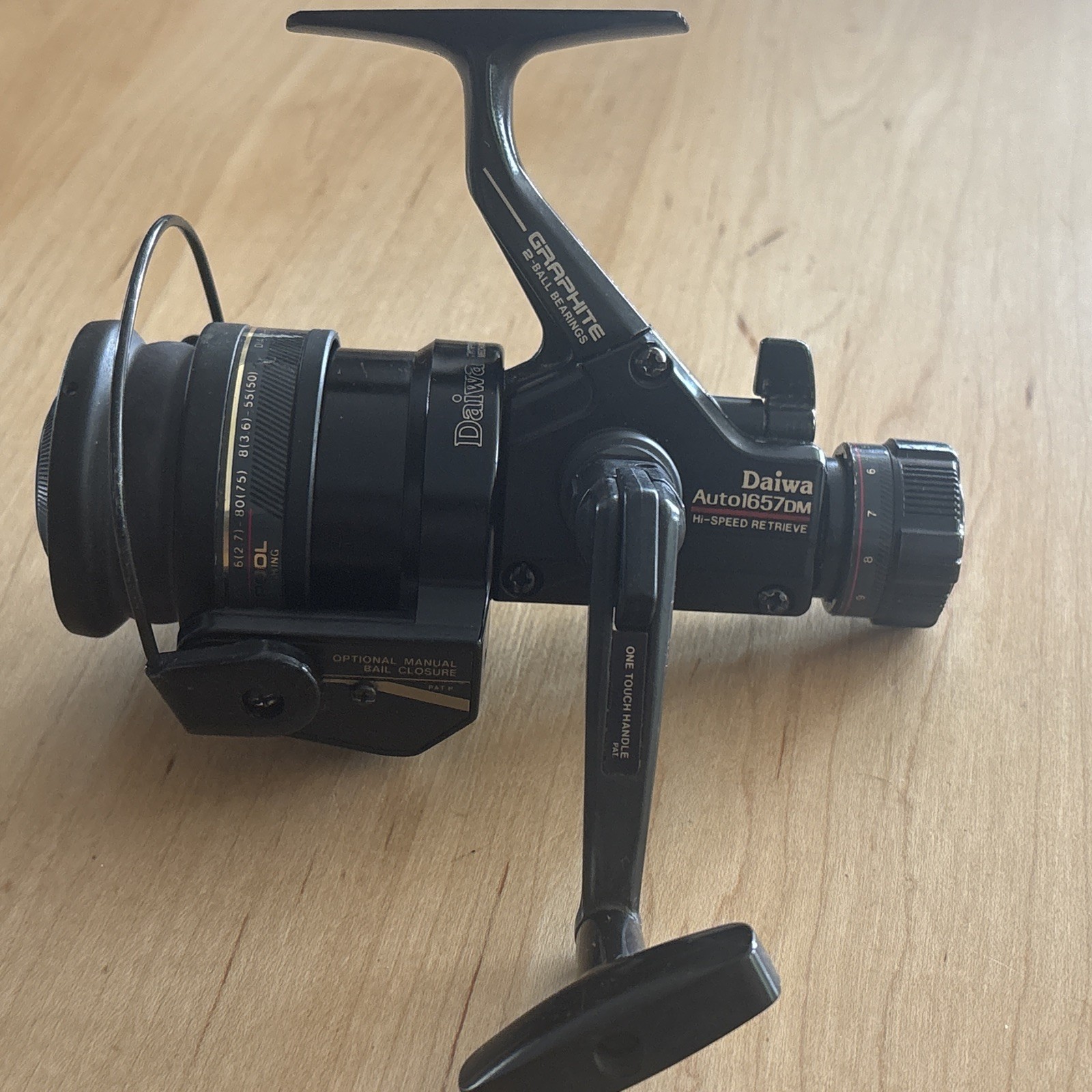 Daiwa 1657DM Match Fishing Auto Bail Reel, High Speed Retrieve, Good Condition