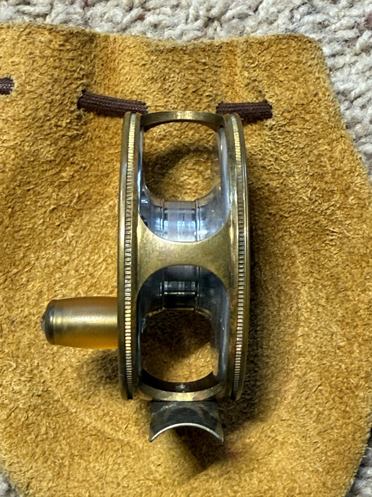 Kineya Model 310B Brass/Aluminum Midge Fly Reel 1 – 3wt Kyoto Japan EUC