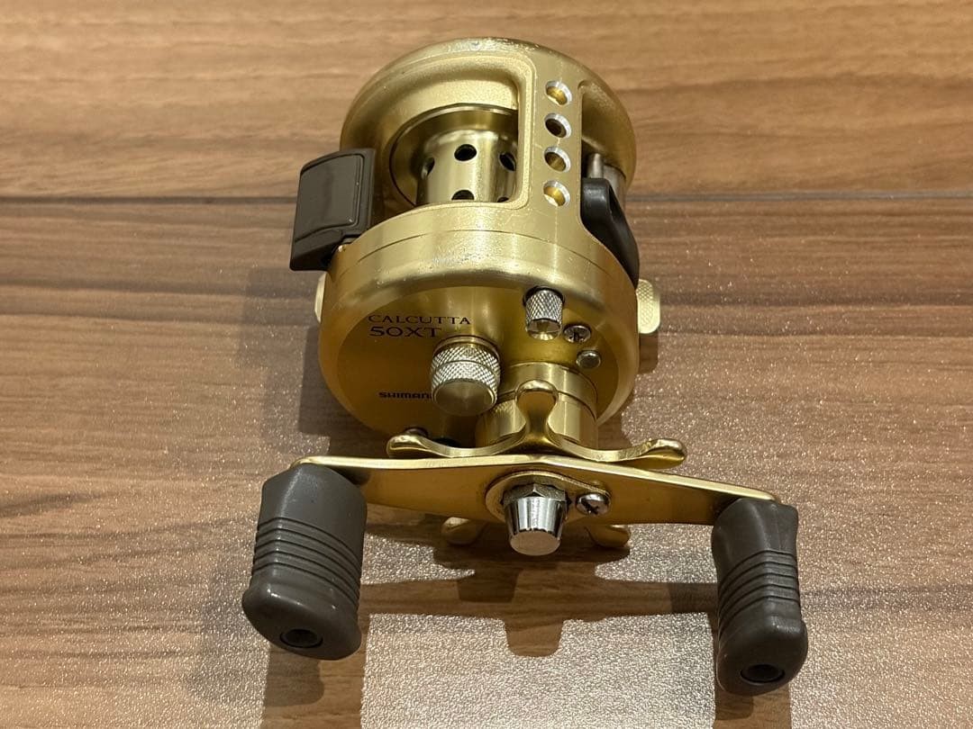 SHIMANO Calcutta 50XT Vintage Baitcasting Reel Gold Freshwater Fishing Japan