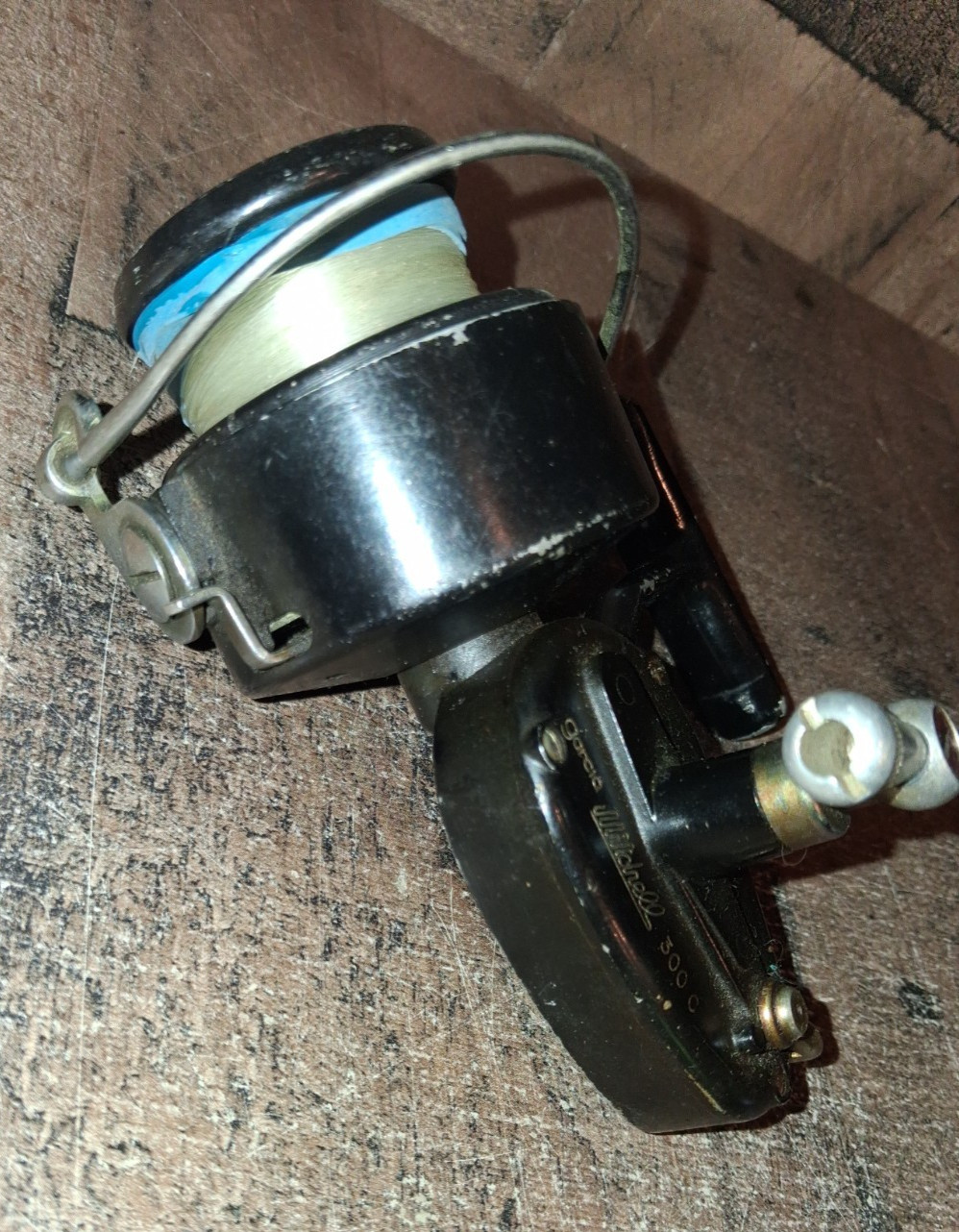 Vintage Garcia Mitchell 300 C Spinning Fishing Reel Made in France Black Tested
