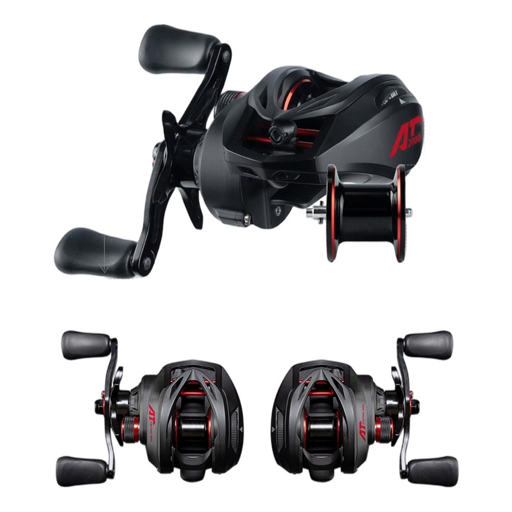 Baitcast Reel Aluminum Alloy Metal Short Spool Fishing Reel Max Drag 6kg