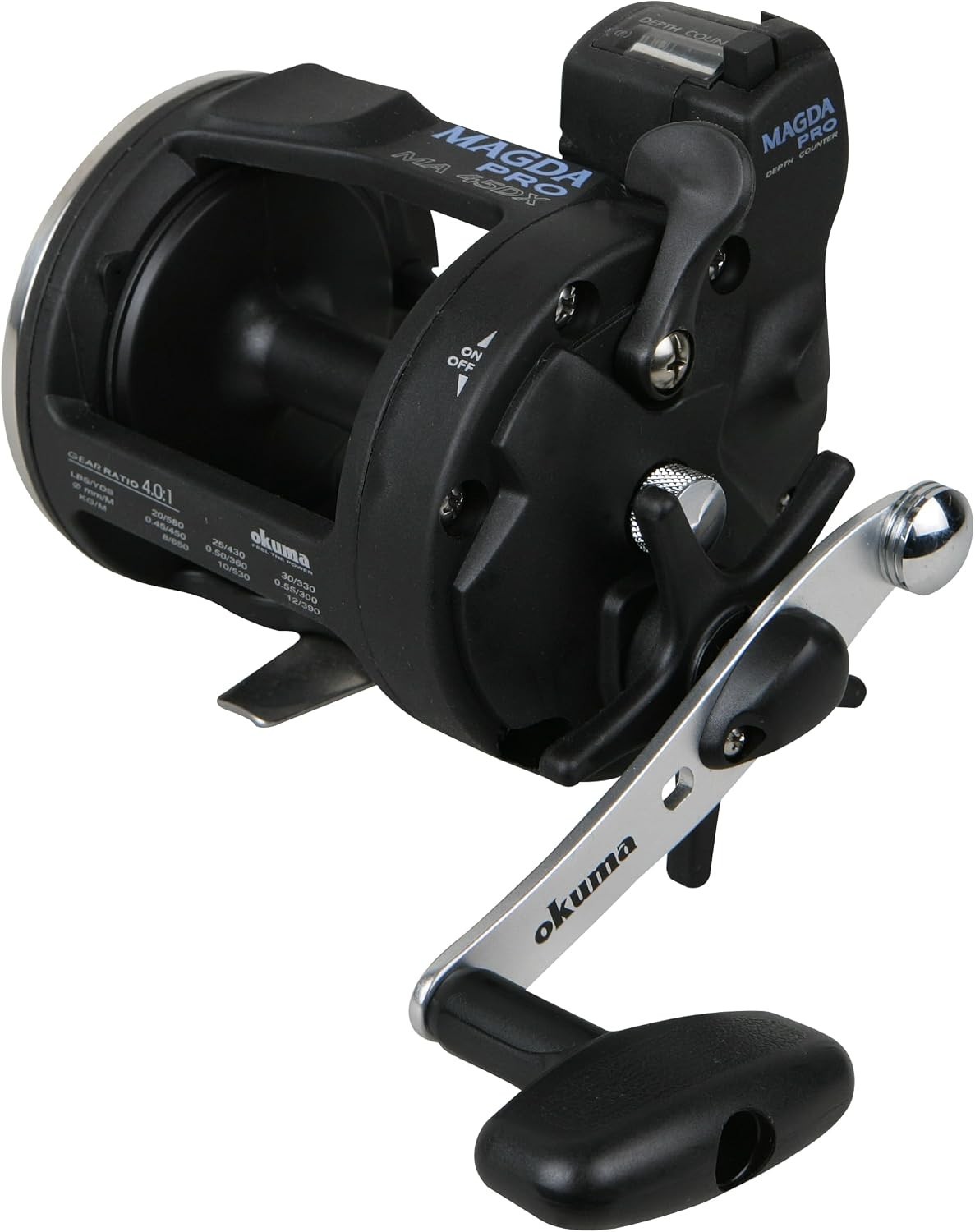 High-Performance Magda Pro Trolling Reel with 5.1 Gear Ratio & Line Counter