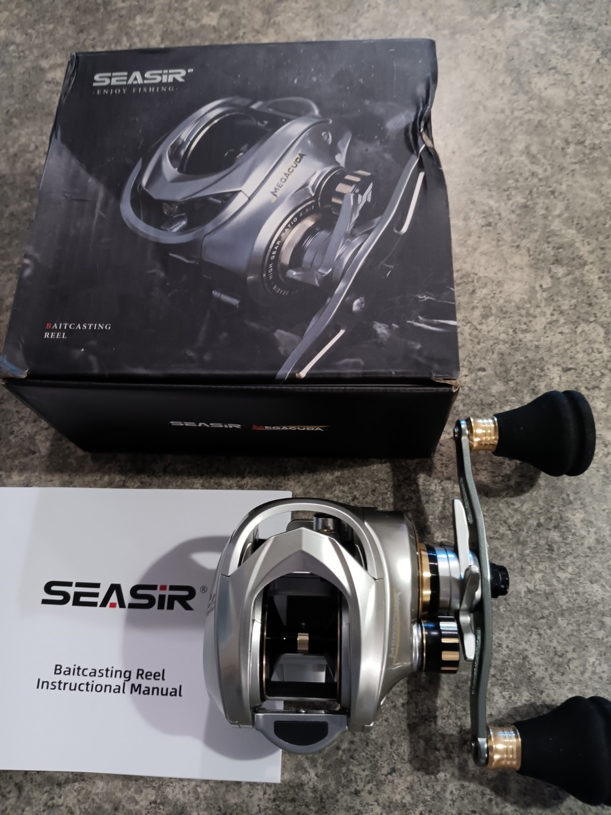 SEASIR Megacuda Medal Reel Salt water 11+1BB 6.5:1 Gear 15Kg Drag /RIGHT HAND