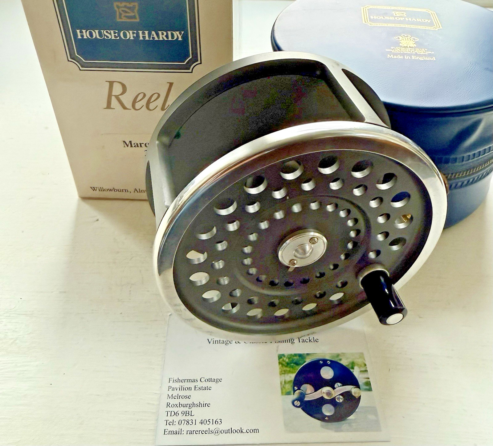 Hardy Marquis Salmon Number 3 WB Spey Fly Reel with Case Paperwork & Box