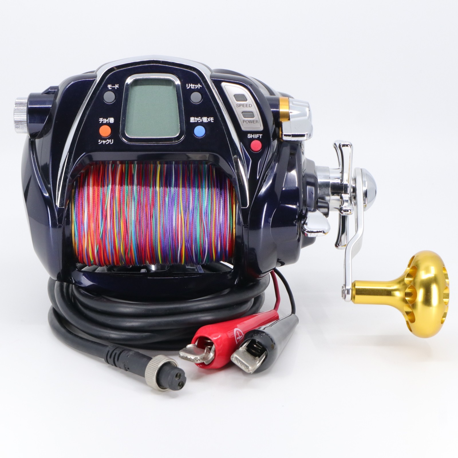 Daiwa SEABORG MEGA TWIN 1000 MINT Dual Gear Auto Jigging Electric Reel w/ Cable
