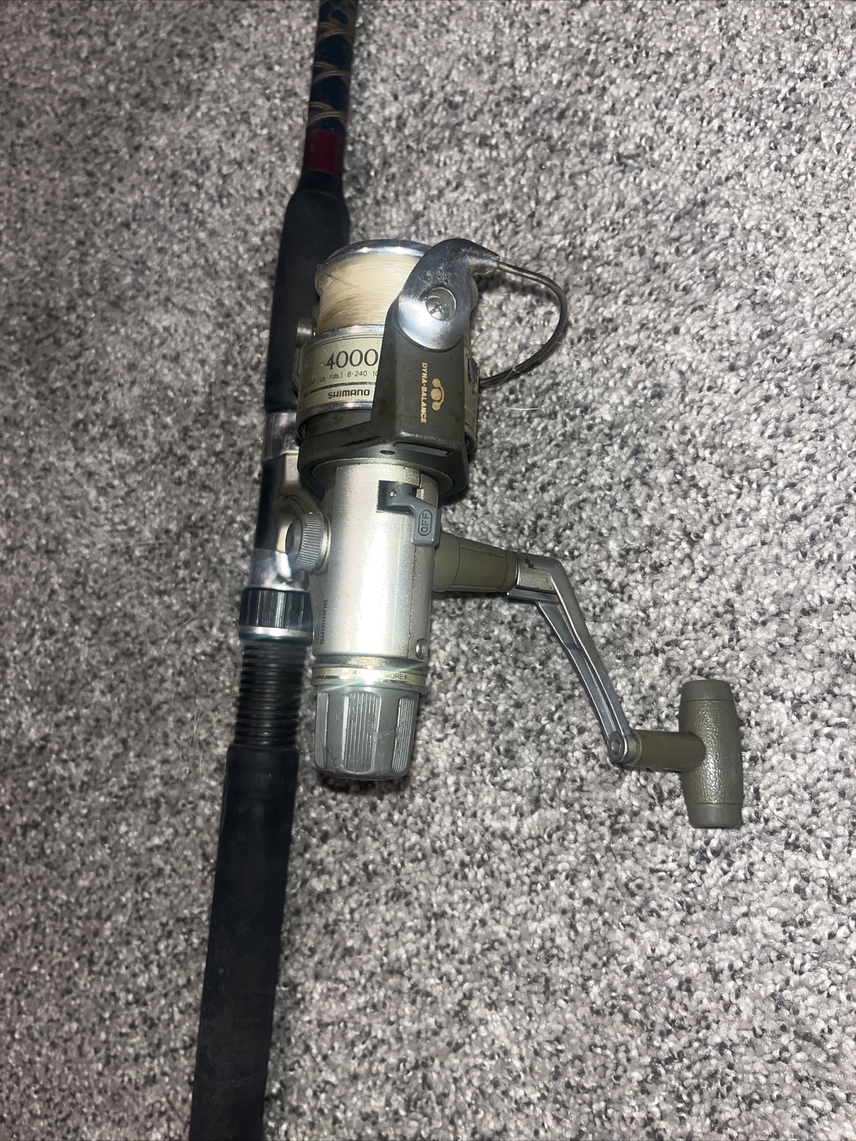 Shimano Sidestab 4000 RB Spinning Fishing Reel (Rod Included)