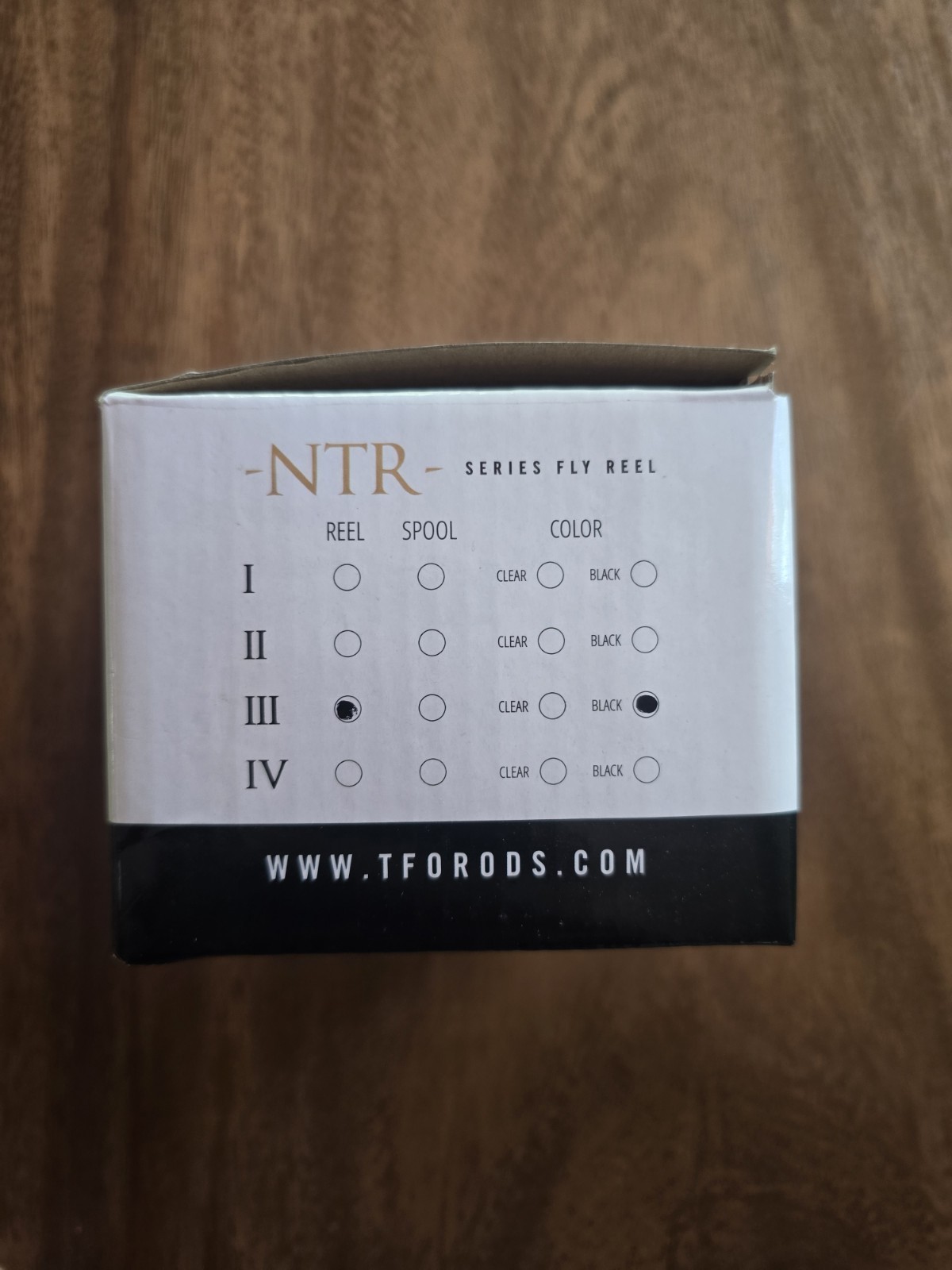 Temple Fork Outfitters TFO NTR III Black Fly Reel, 7-8 Weight