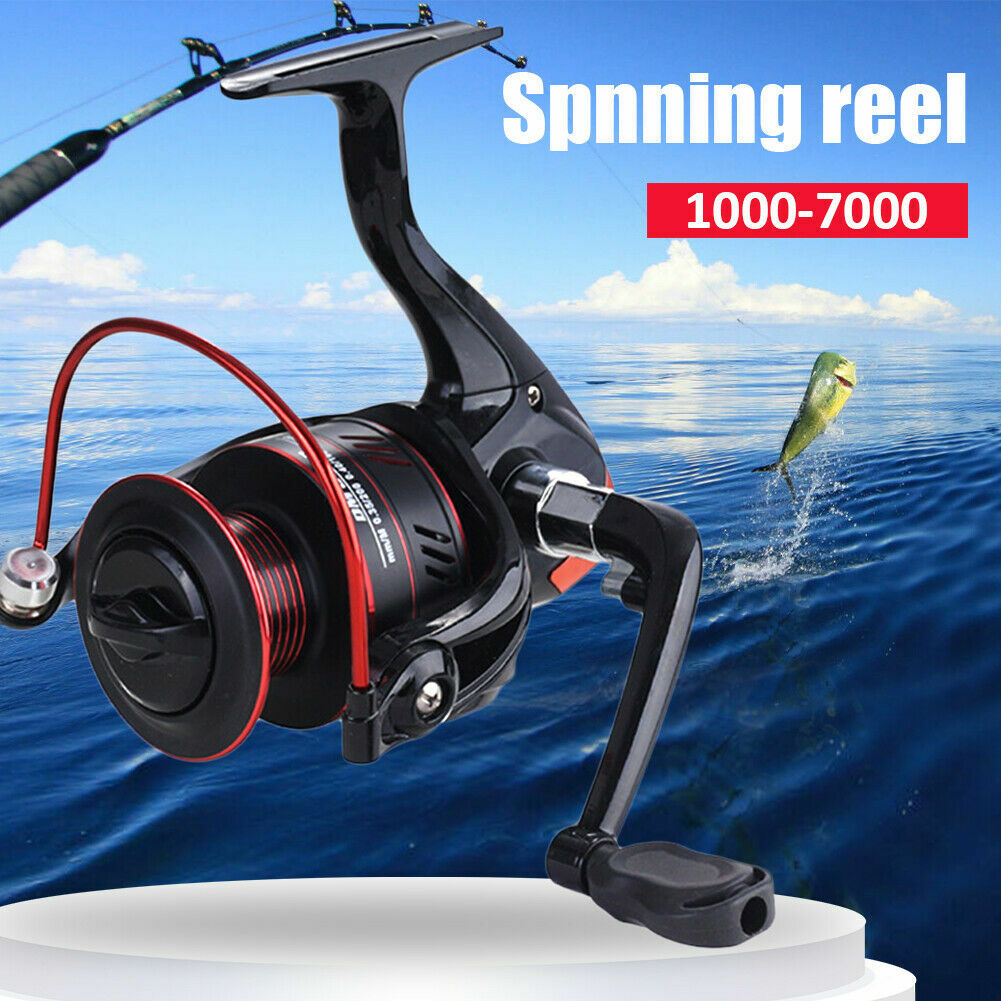 Saltwater Spinning Reel Fishing Reels 1000-7000 Spool Metal 5.2:1 10KG Max Drag