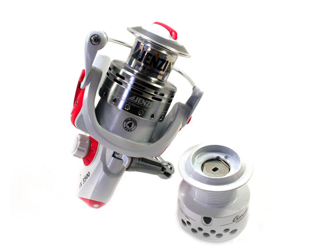 Jenzi Fishing Reel Cindy FX White Pink Stationary Reel All Round Reel Front Brake