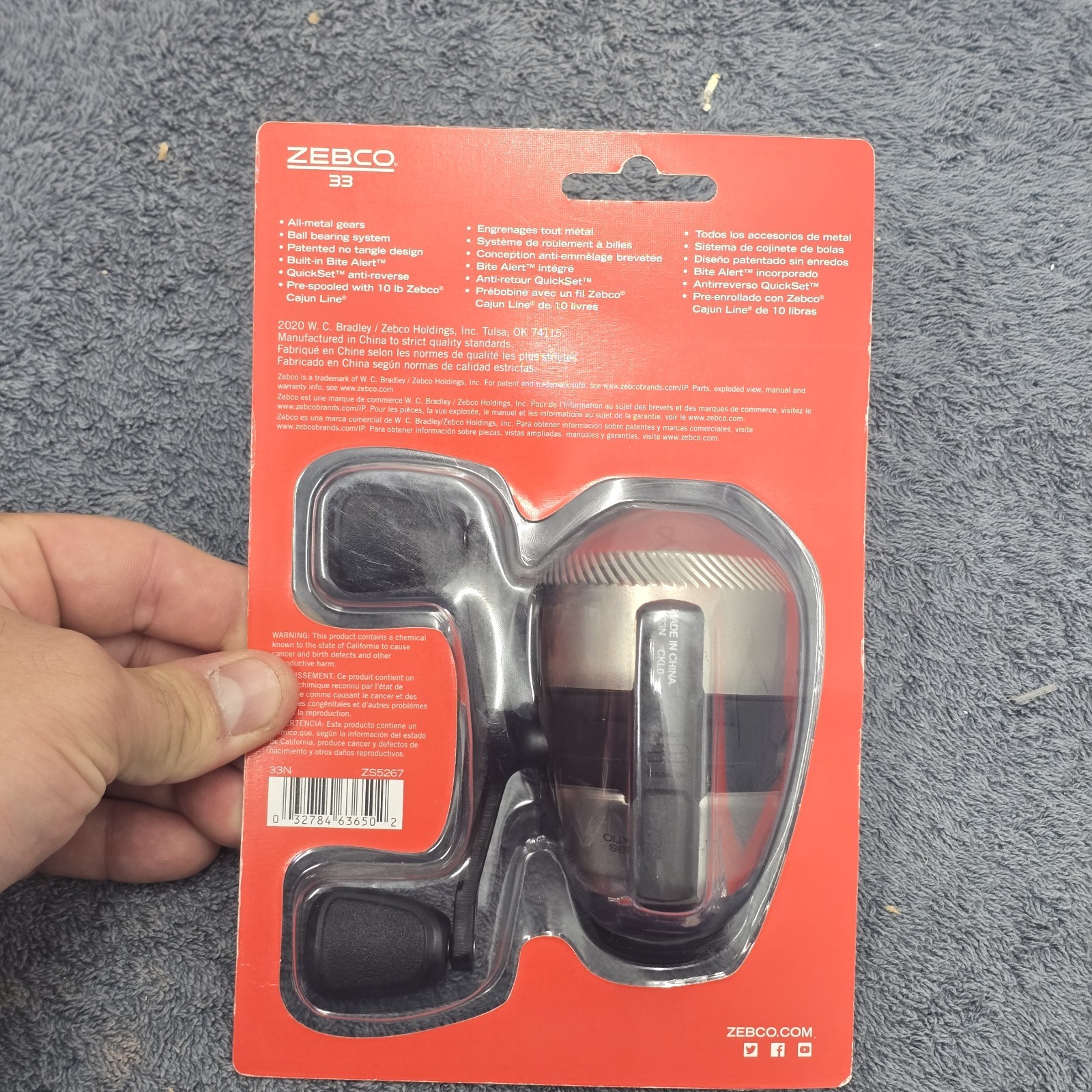 Zebco 33 Spincast Fishing Reel – NiB – All Metal Gears – 10lb Line