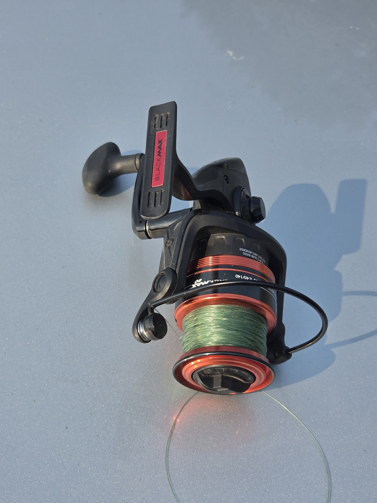 Abu Garcia Black Max 60 BMAXSP60 Open Face Fishing Reel With 50 Pound Test Line