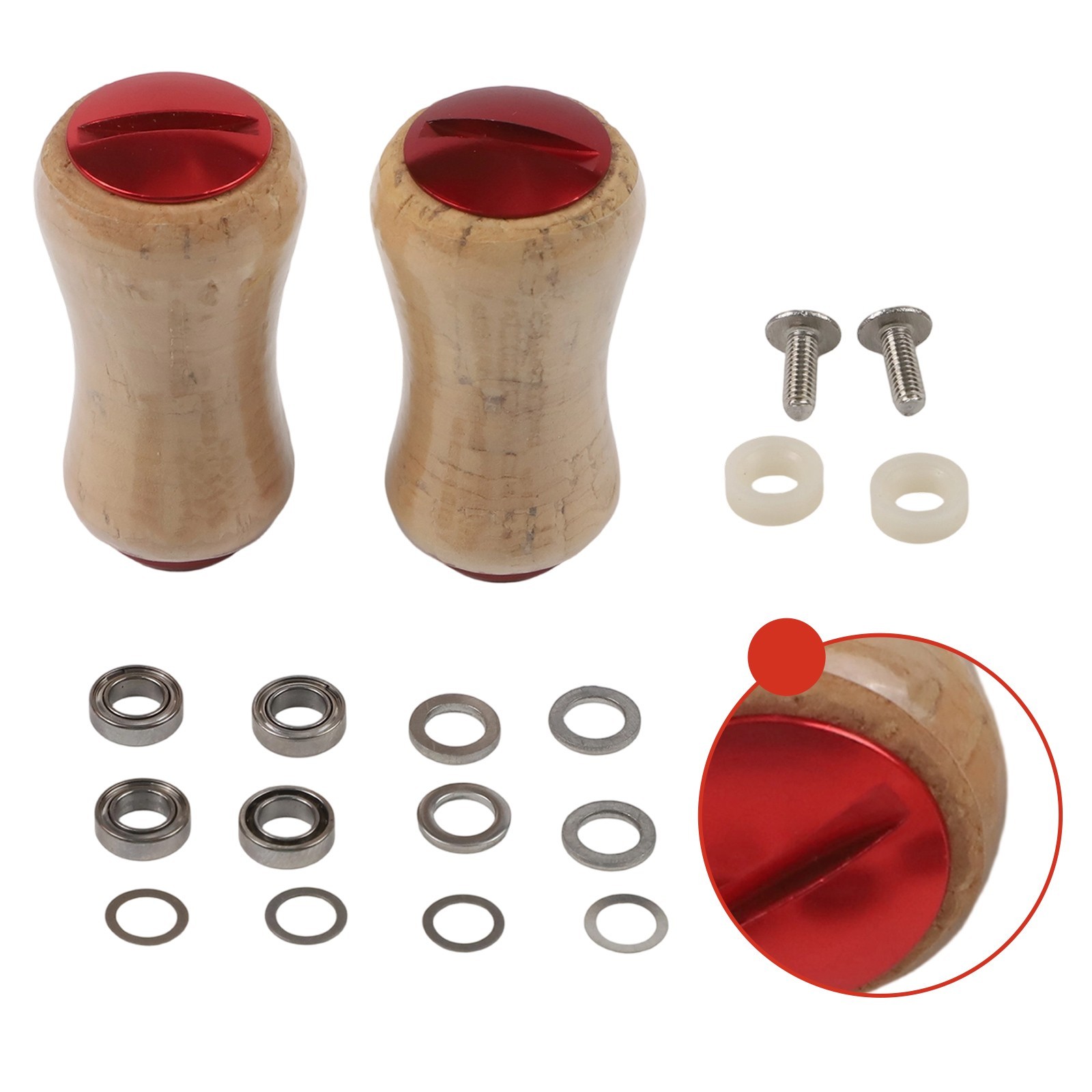 for DAIWA FOR TATULA 3A Solid Wooden Fishing Reel Knob Corks 5.6g DIY Modified