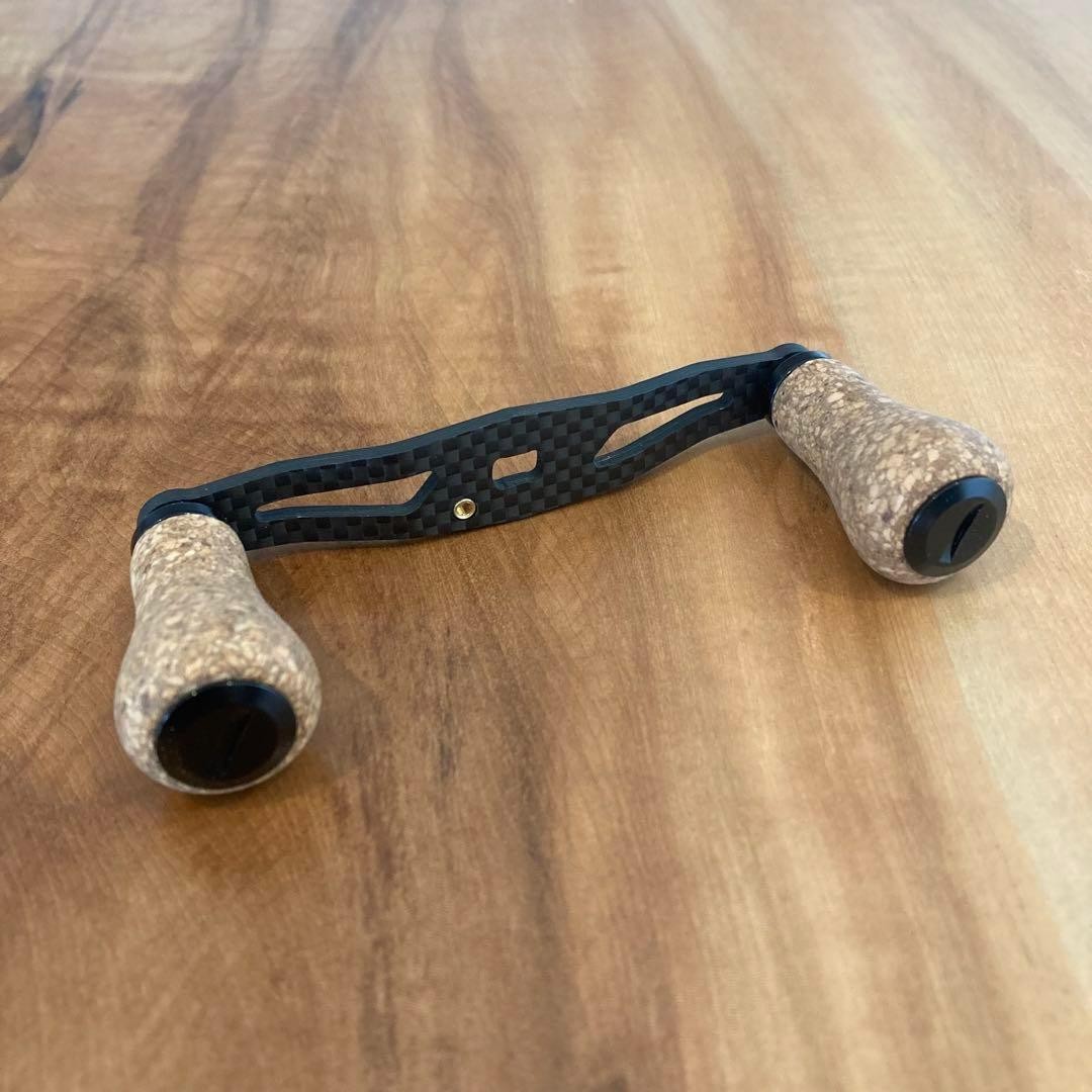Carbon Handle Cork Knob Baitcasting Reel Handle Compatible with DAIWA/Abu Garcia