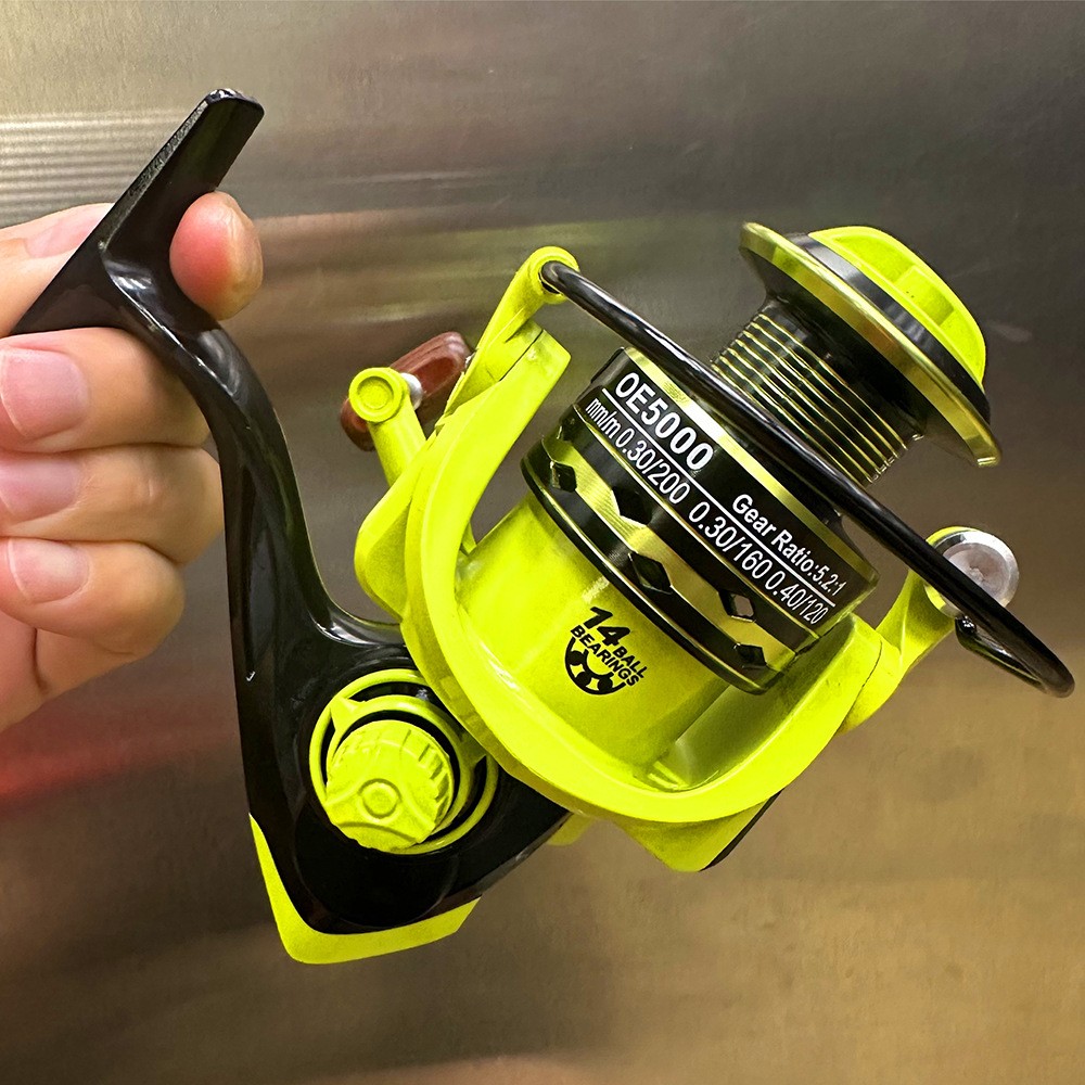 New Spinning Fishing Reel 5.2:1 Freshwater Saltwater Right Left Hand Metal Spool