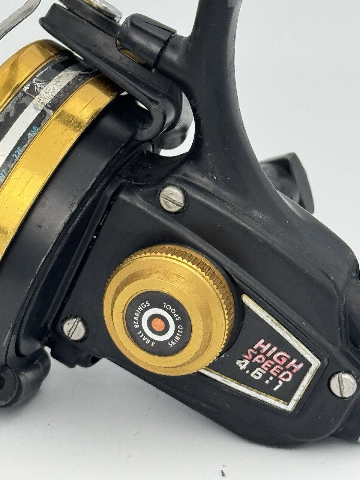 Penn 850SS Spinning Reel USA Made High Speed 4.6:1 Gold Spool Tested Works Great