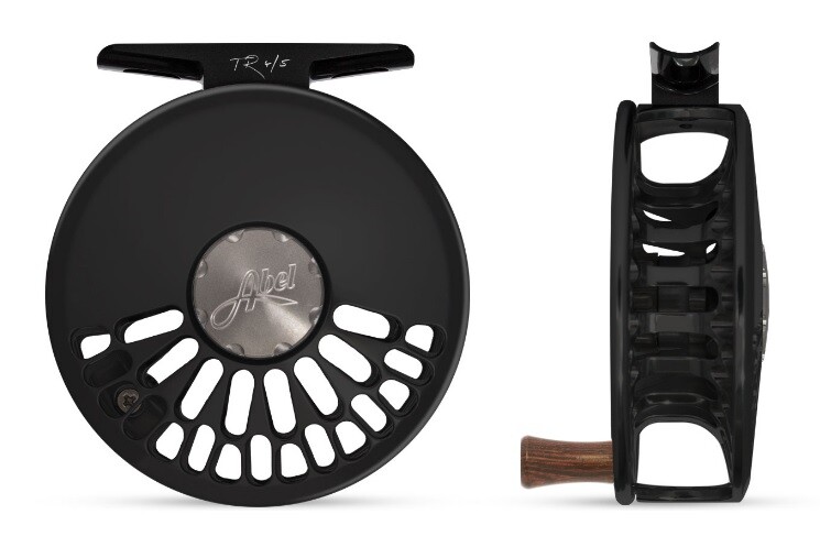 ABEL TR 4/5 CLICK DRAG FLY REEL BLACK + FREE $100 FLY LINE! — ROSE HANDLE