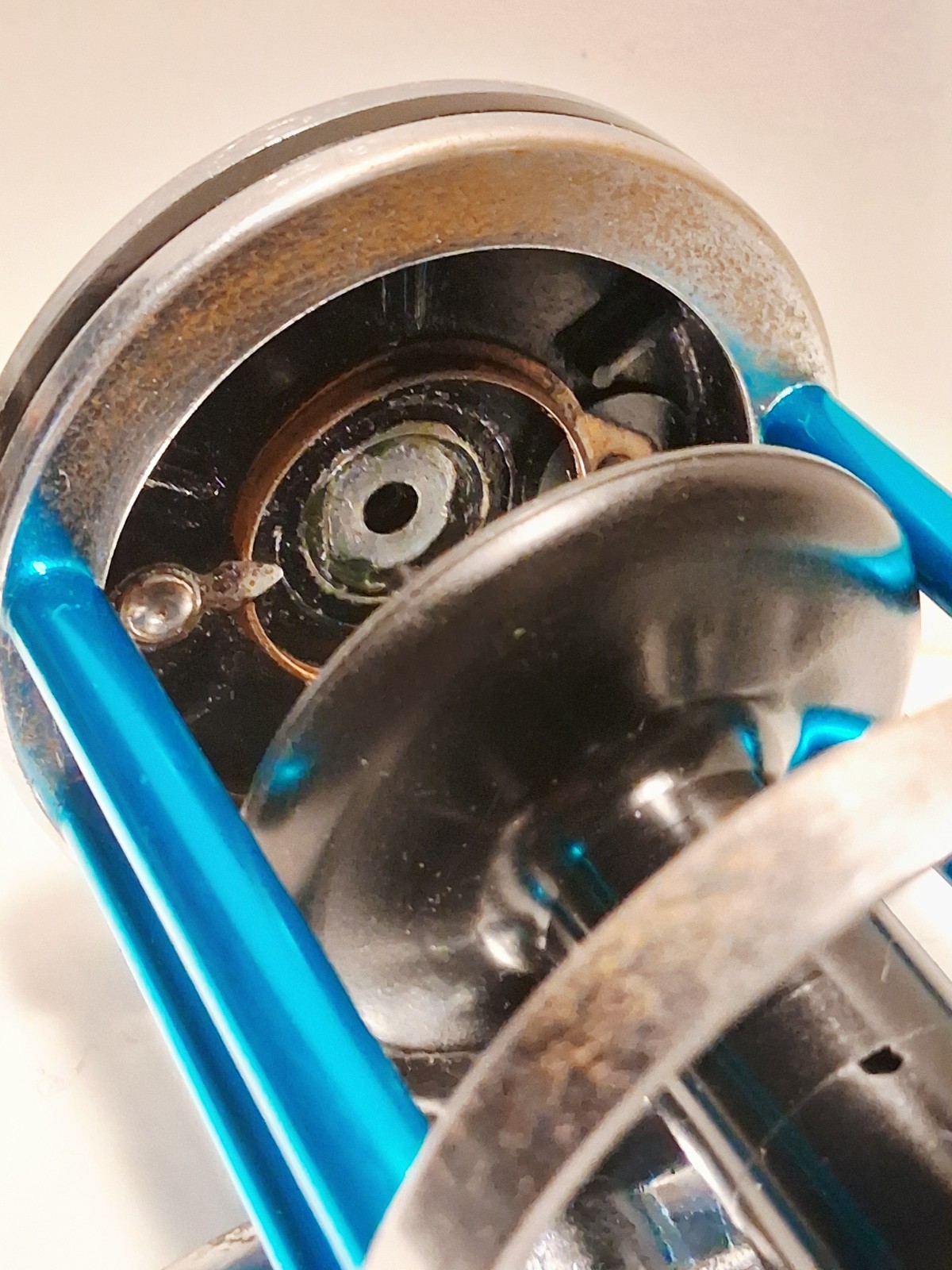 Penn Reels, Squidder 140 With Blue post covers, Pre-Owned. Plastic spool U.S.A.