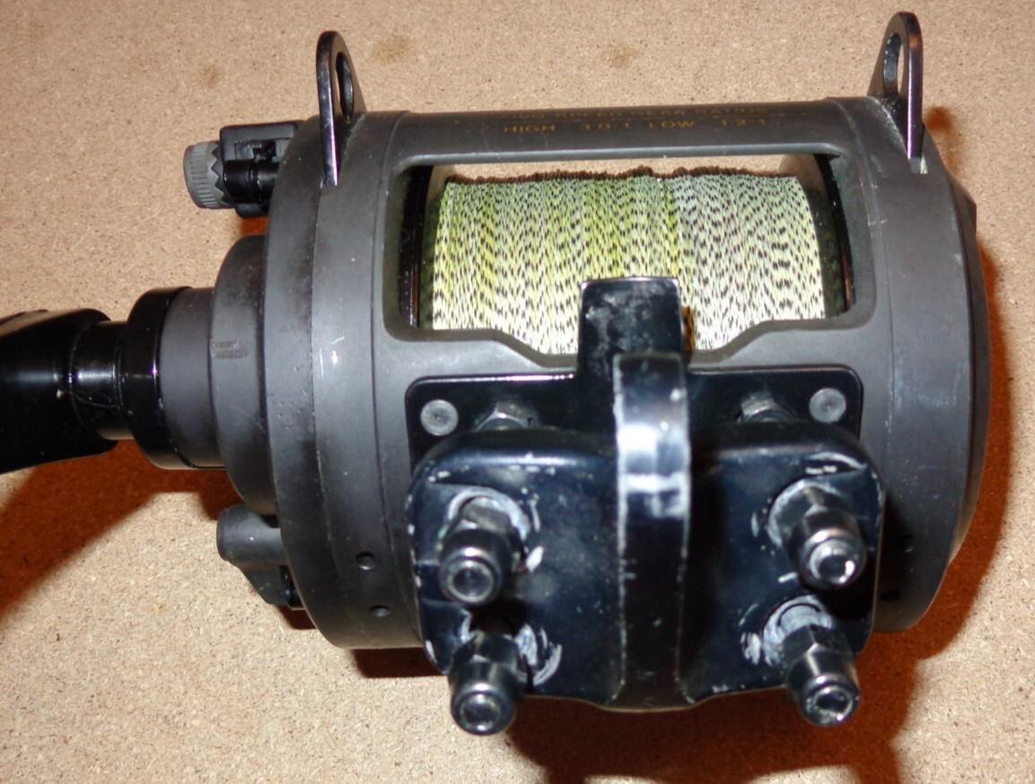 Vintage Shimano Triton BeastMaster 50/80 Two-Speed Lever-Drag Fishing Reel