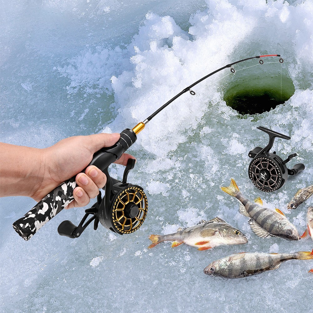 Iceraft Winter Ice Fishing Reel Slow Descent Magnetic Brake Metal Spool