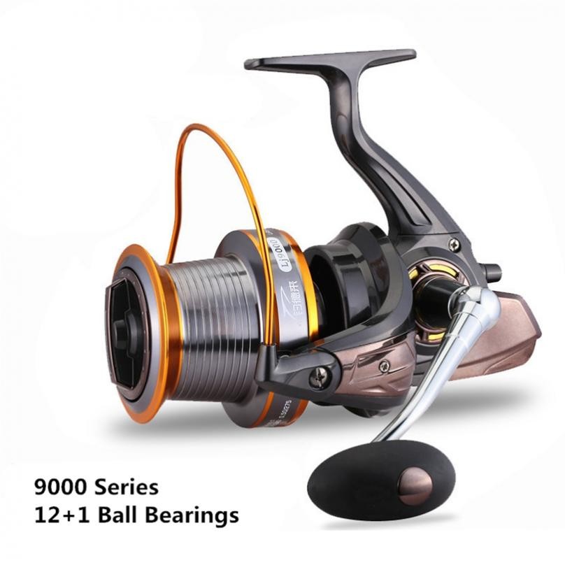 Long Shot Saltwater Spinning Fishing Reel 13BB Metal Spool Surf Casting 55LB Max