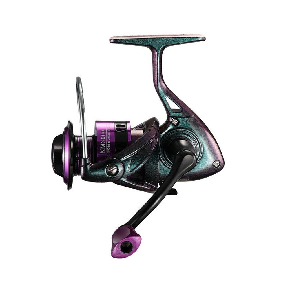 Rotating Fishing Reel Long Cast Metal Spool with Smooth Drag for Freshwater