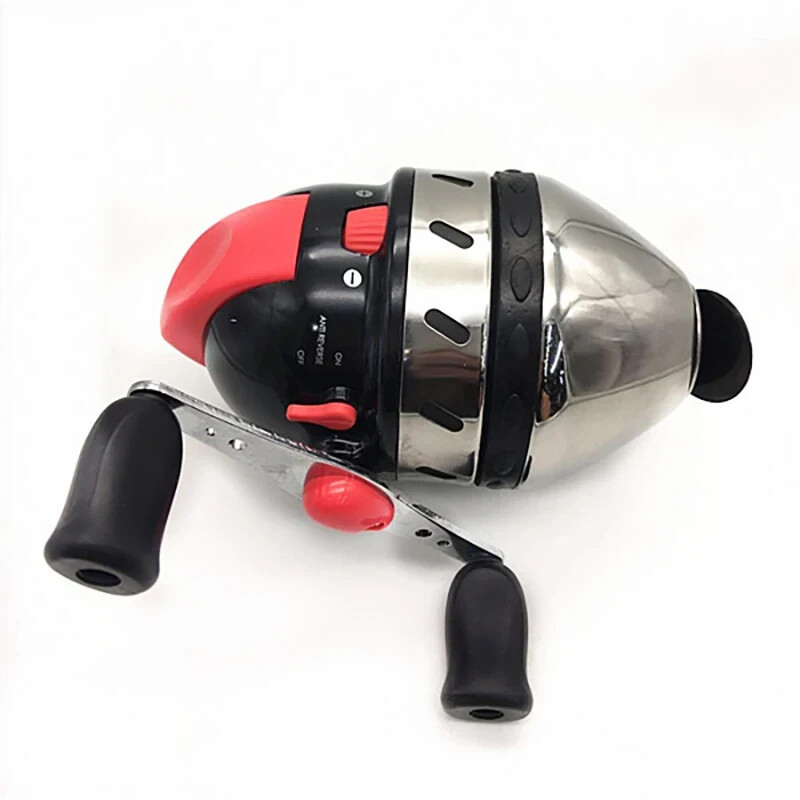 Stainless Steel Fishing Reels for Slingshot Shooting Speed Ratio 3.4:1 Closed