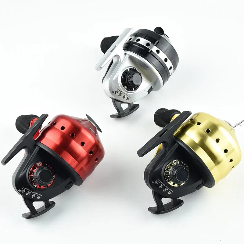 Closed Reel Fishing 4+1BB Gear Ratio Slingshot Closed Metal Wheel Outdoor Bow