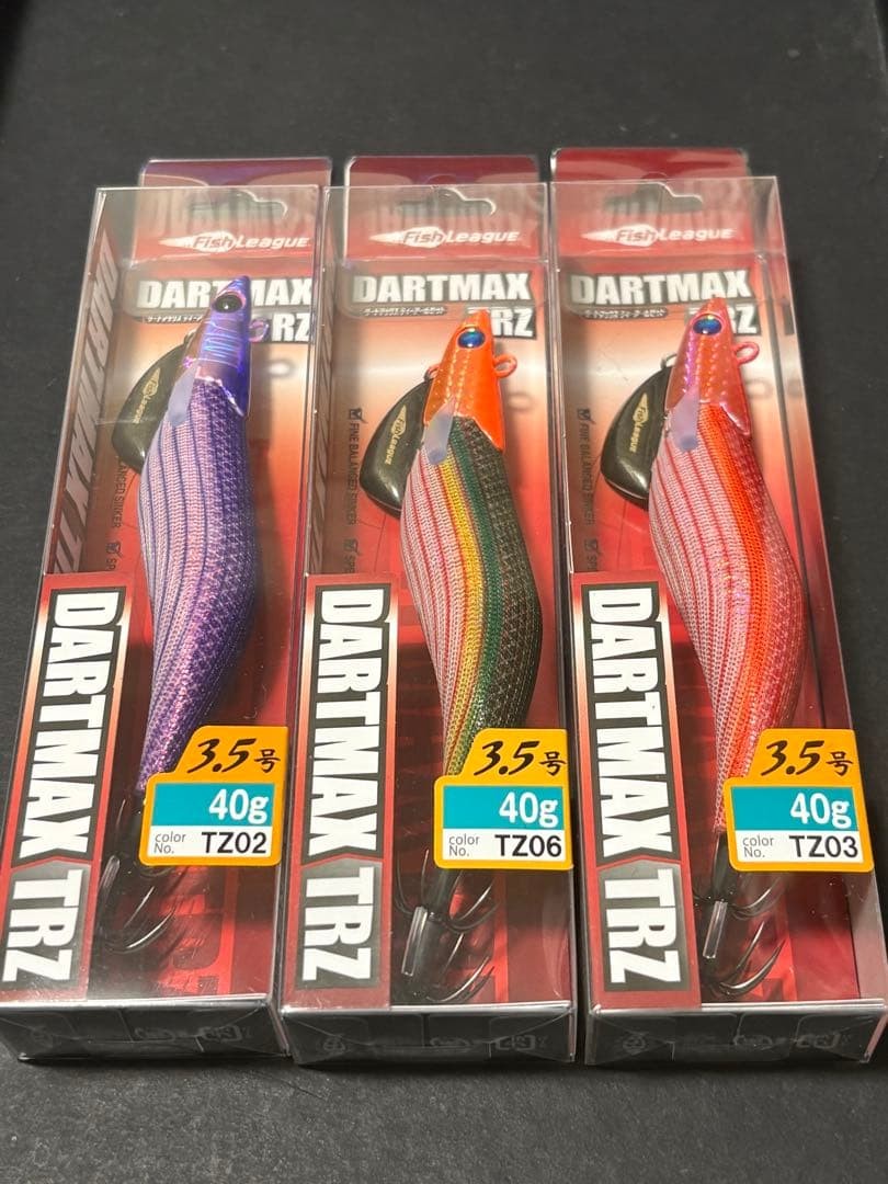 FishLeague Dart Max TRZ 40g Egi Squid Jig Set of 3 Fishing Lure Tackle Japan