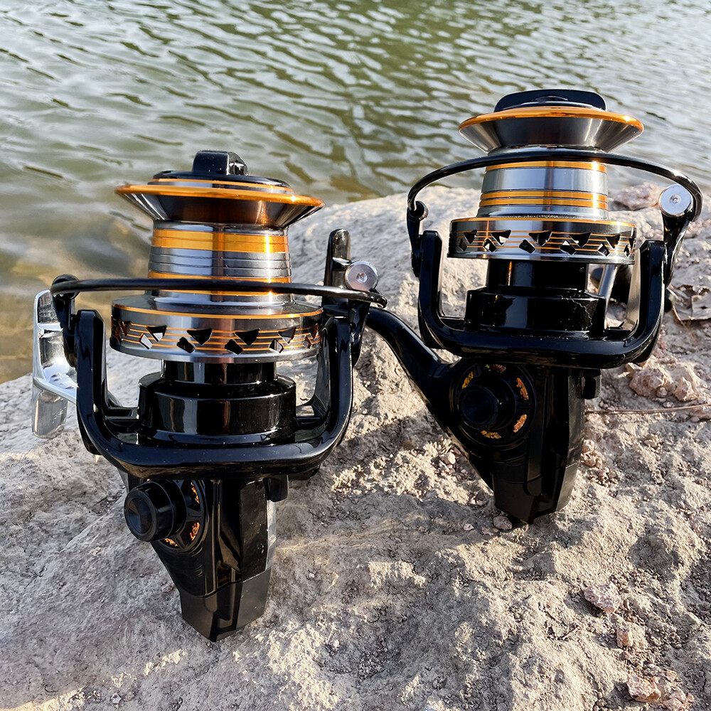 Fishing reel 12000 Metail line cup 30KG Max Drag Shot Saltwater Spinning Reel