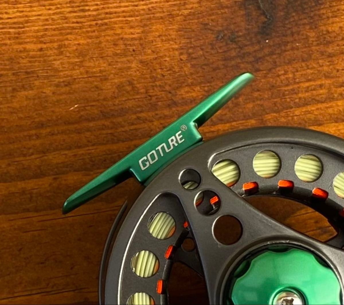 GOTURE Fly Reel 5/6 CNC Machined Aluminum Gray Green WF5 Line 3.35in Diameter