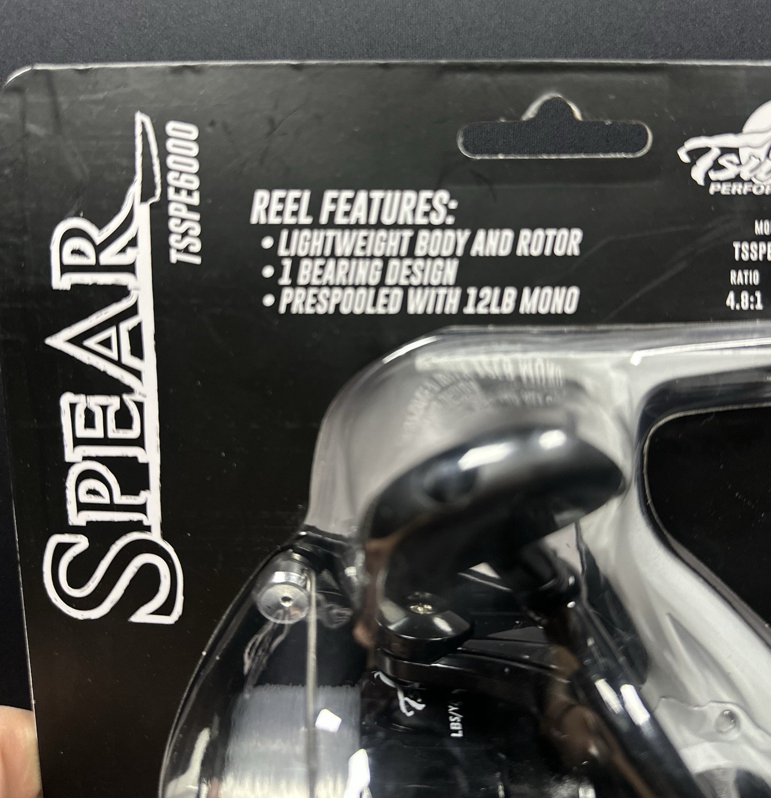 Tsunami Spear 6000 Spinning Reel 1 Bearing 4.8:1 Pre-Spooled 12lb/430yds