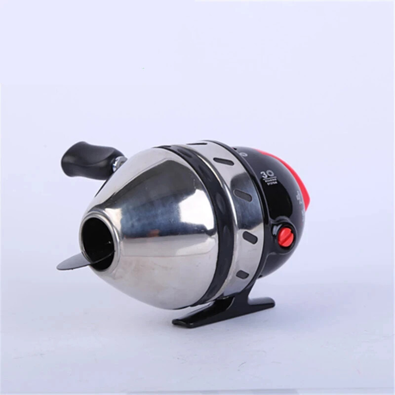Stainless Steel Fishing Reels for Slingshot Shooting Speed Ratio 3.4:1 Closed
