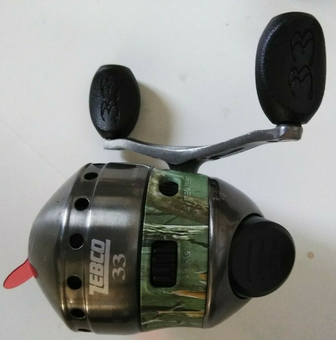 New CAMO Zebco 33 Model 33 TACTICAL Reel spooled 10 Lb test Line