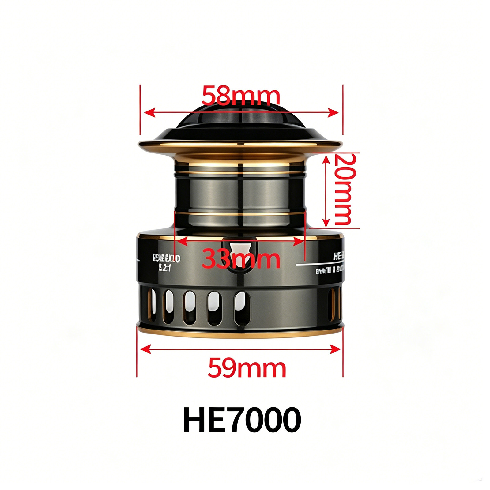 Metal Spinning Fishing Reel Anodized Saltwater Left Right Hand Reel 5.2:1