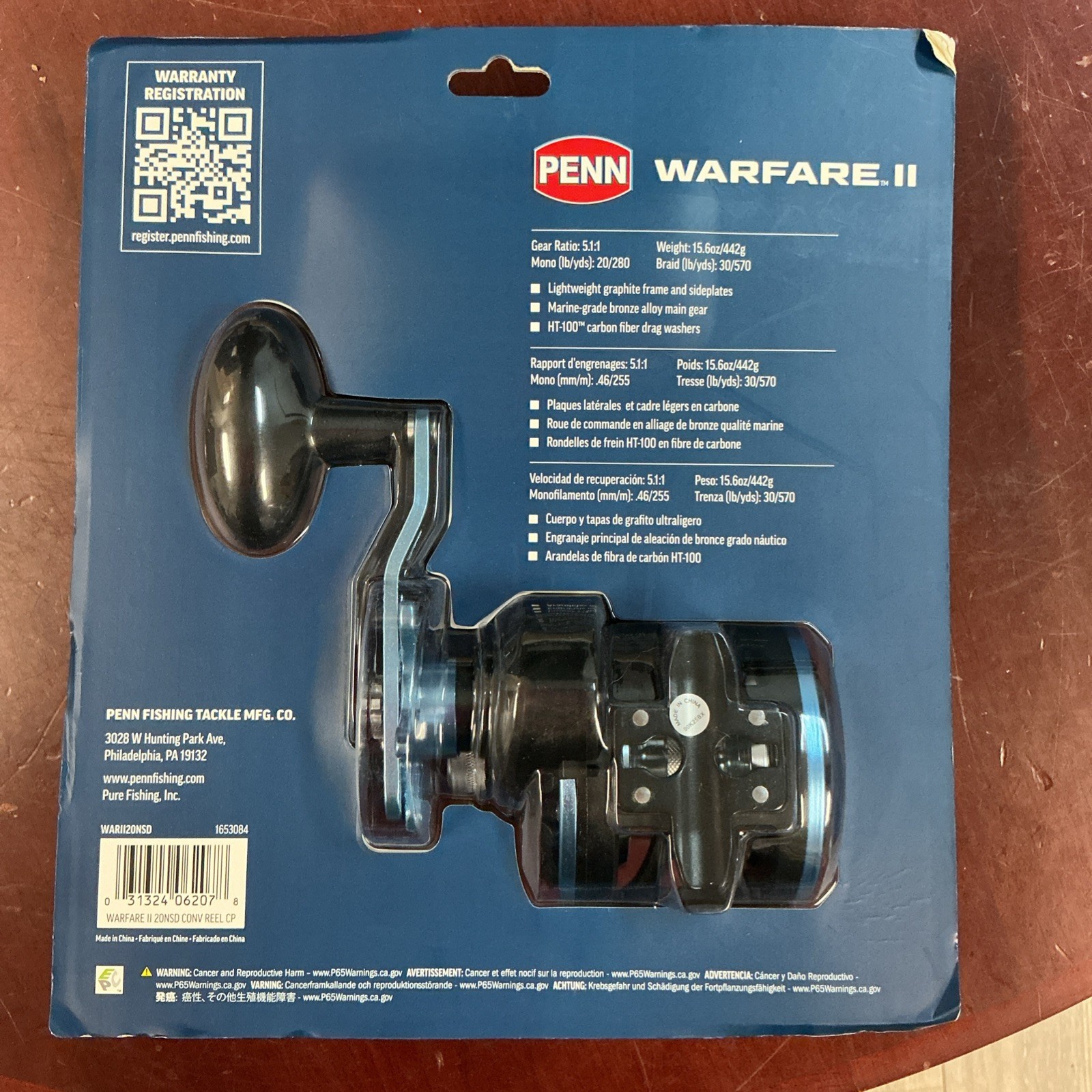PENN Warfare™ II Star Drag 20n Conventional Reel NIB