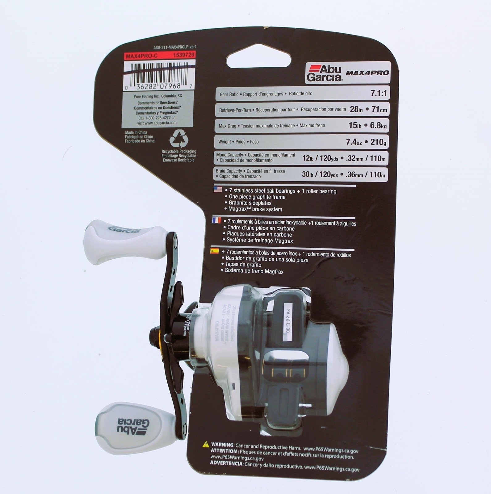 Abu Garcia Max Pro Low Profile Baitcast Reel
