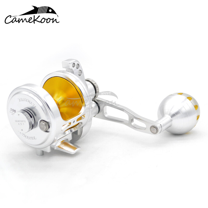 CAMEKOON Lever Drag Saltwater Fishing All Metal Powerful Big Game Offshore Reels