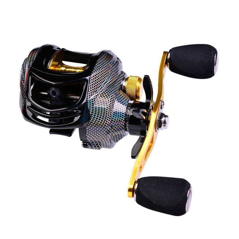 Baitcasting Reel Adjustable Fishing Reel High Speed Easy Fishing Brake System