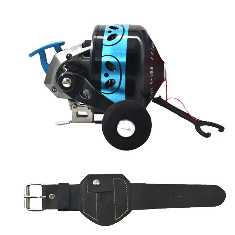 Fishing Reel Metal Slingshot Shooting Fish Closed Wheel Left/Right Rocker Arms