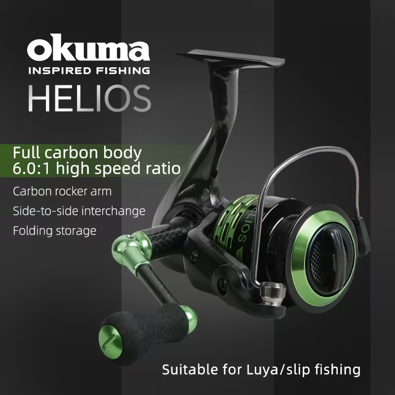 Okuma Helios 6.0:1 8BB+1RB Hx-40s 4000 Hi-Speed SPIN Fishing Reel Tournament Ed