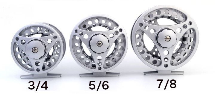 Fly Fishing Reel 3/4, 5/6, 7/8 Black Silver