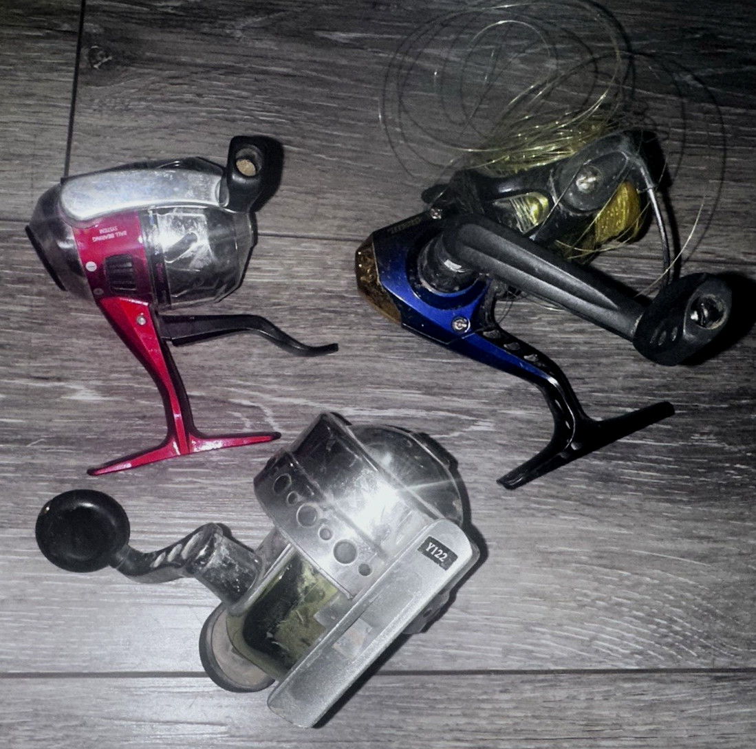 Lot Of 3 Assorted, Used, Spinning Reels.